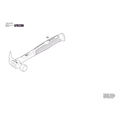 Bosch - Claw hammer 16oz