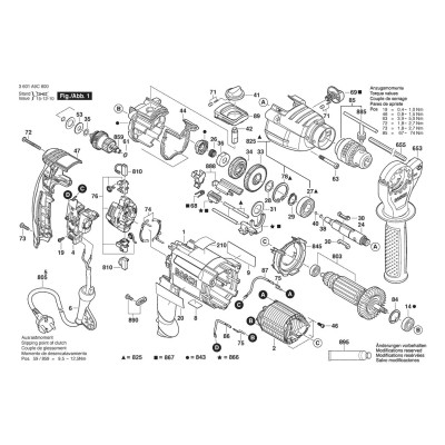 Bosch - GSB 21-2RE BARE