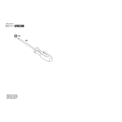 Bosch - Screwdriver PH2 x 12