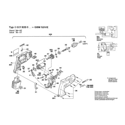Bosch - GBM 9,6 VE