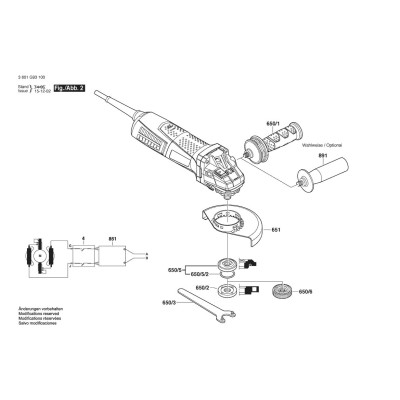 Bosch - GWS 12-125 CIX