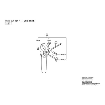 Bosch - GSB 20-2 E