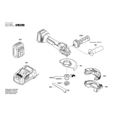 Bosch - GWS 18V-10 PC