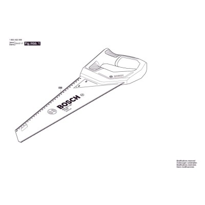Bosch - Universal Handsaw 400mm