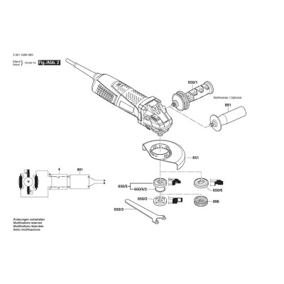 Bosch - GWS 17-125 INOX