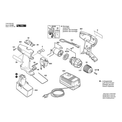 Bosch - PSR 9,6 VES-2