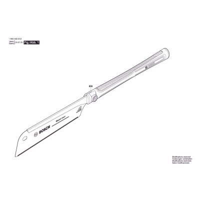 Bosch - Dozuki Saw 270mm