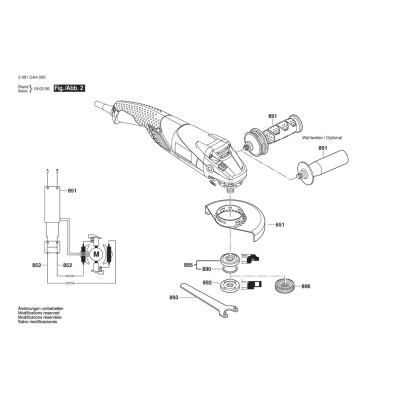 Bosch - GWS 18-125 PL INOX