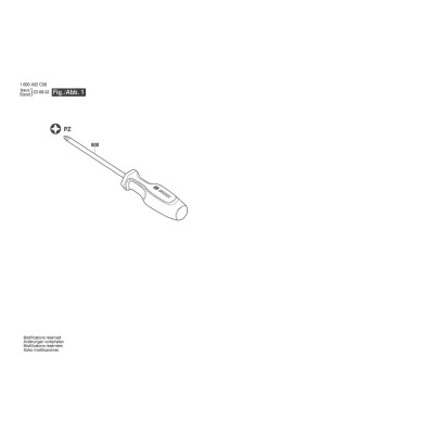 Bosch - Screwdriver PZ2 x 12