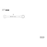 Bosch - Spanner satin grey 14mm