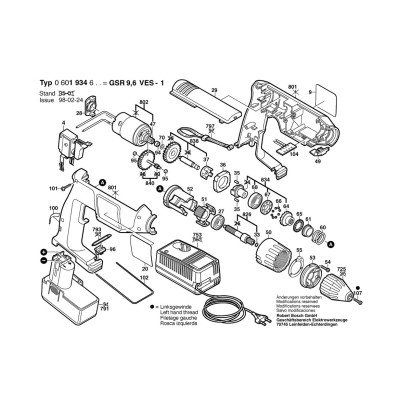 Bosch - GSR 9,6 VES-1
