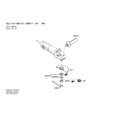Bosch - GWS 7-115
