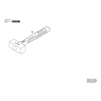 Bosch - Club hammer 1000g
