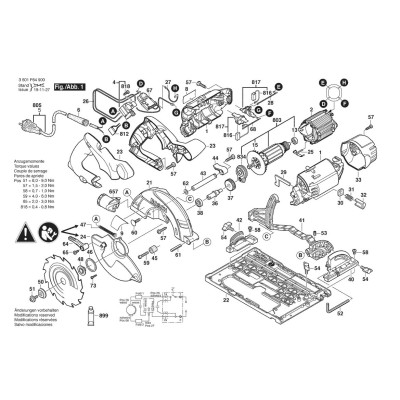 Bosch - GKS 55 GCE bare