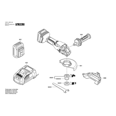 Bosch - GWS 18V-180 P