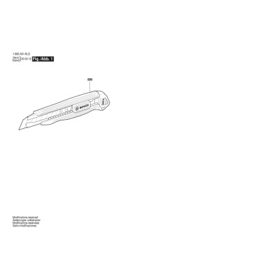 Bosch - Cutter Knife