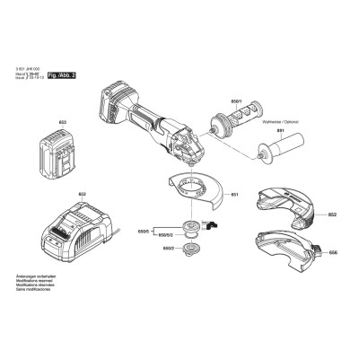 Bosch - GWS 18V-15 C
