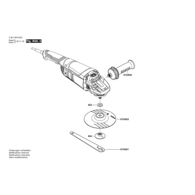 Bosch - GWS 22 U Bare