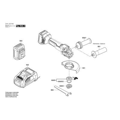 Bosch - GWS 18V-125